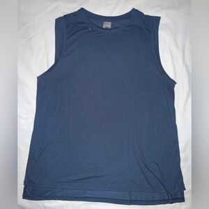 NWOT. Women’s Athletic Works Activewear Blue Side Split Tank Top (Size XLarge)